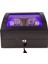 Otomatik Saat Kurma Kutusu (Winder) Piano Brown 4+6 Kahve Içi Taba LED Işık Sistemli 5