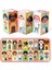 Jigsaw Puzzle Baby Toy Wooden Cubes Match Game Montessori Baby Educational Learning Toys Preschool Kids Toys|stacking Blocks(Yurt Dışından) 3