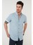 Pamuklu Slim Fit Düğmeli Yaka Kısa Kollu Gömlek Erkek GÖMLEK CF21S112546 3