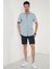 Pamuklu Slim Fit Düğmeli Yaka Kısa Kollu Gömlek Erkek GÖMLEK CF21S112546 4