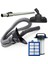 Icanpares Philips Uyumlu Fc 9200 9205 9210 Süpürge Boru Emici Hepa ve Silindir Filtre Telli Hortum Seti 1