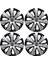 Kırılmaz Opel Kadett 14'' Inç Jant Kapağı 4 Adet 1 Takım 2