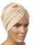 Bone Drape Model Hazır Türban Bej 1