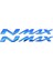Yamaha Nmax Kabartmalı Sticker Solmayan Etiket Takımı Mavi 1