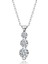 Üç Taş Süzma 925 Ayar Swarovski Kolye 1