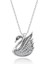 Kuğu 925 Ayar Swarovski Kolye 1