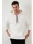 Slim Fit Baskılı Kapüşonlu Kanguru Cepli Pamuklu Sweat Erkek Sweat 5414018 2