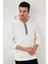 Slim Fit Baskılı Kapüşonlu Kanguru Cepli Pamuklu Sweat Erkek Sweat 5414018 4