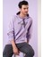 Slim Fit Baskılı Kapüşonlu Kanguru Cepli Pamuklu Sweat Erkek Sweat 5414019 2
