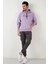 Slim Fit Baskılı Kapüşonlu Kanguru Cepli Pamuklu Sweat Erkek Sweat 5414019 4