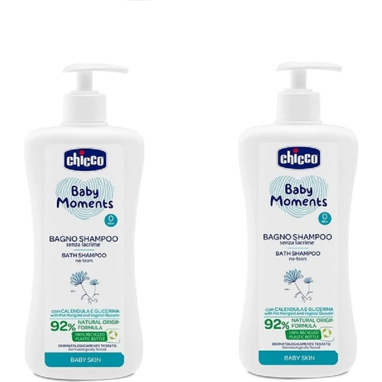 Chicco Baby Bath Tenderness Saç ve Vücut Şampuanı (750 ml ) 2 Li Eko Paket