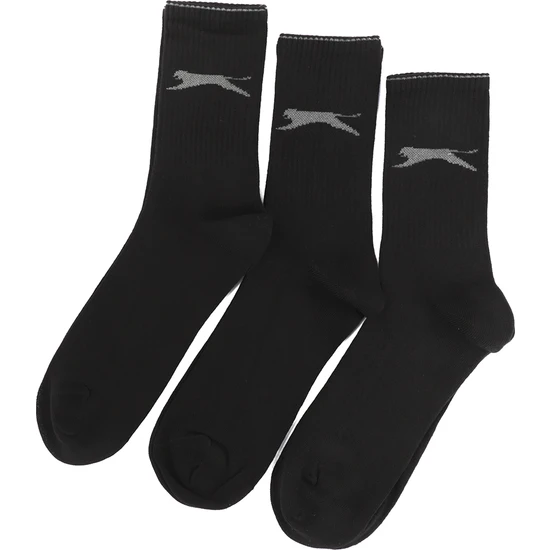 Slazenger Siyah Jago 3 Lü Spor Giyim Erkek Soket Çorap