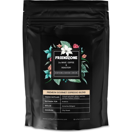 Premium Espresso Blend Gourmet Arabica Çekirdek Kahve 1 kg