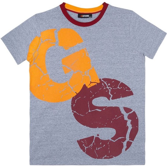 Galatasaray Galatasaray Çocuk Lisanslı Armalı Gri Tshirt