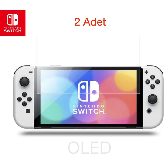 Gd 34 Nintendo Switch OLED Ekran Koruyucu Temperli Cam Premium Pro 9h 2 Adet Dobe