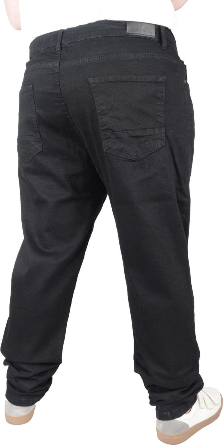 ModeXL Büyük Beden Erkek Pantolon Kot Black 21920 Siyah görsel 4