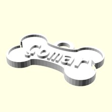 Aldım Geldi Çomar Tasmalık Künye Tag Kedi Köpek Evcil Hayvana Isme Özel Üretim Isimlik Hediyelik Organik Plastik