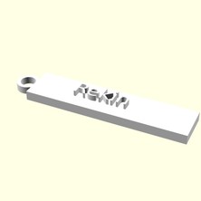 Aldım Geldi Rekin Kişiye Özel Üretim Zincirsiz Anahtarlık Sevgiliye Eşe Hediyelik Tag Askı Organik Plastikten