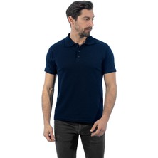 Polo Yaka Tişört, Lacivert -136E745- T-shirt, Tshirt, Kısa Kollu