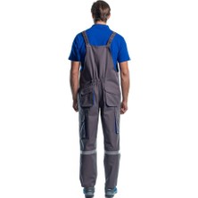 Şensel, Reflektörlü Bahçıvan Tulum, Gri-Saks -8E2385- Salopet