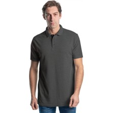 Şensel, Polo Yaka Tişört, Koyu Gri -136E282- T-shirt, Tshirt