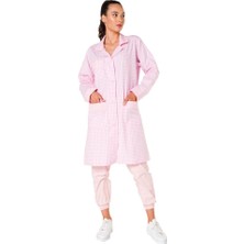 Şensel, Kadın Önlük, Pembe-Beyaz Pötükare -94E563- İş Önlüğü