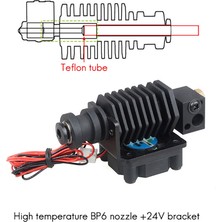 Shuai Yan 3D Yazıcı Aksesuarları Bp6 Yüksek Sıcaklık Nozulu +24V Fan Braketi Kiti 0.4MM/1.75MM Nozul Ekstruder Soğutma Kiti