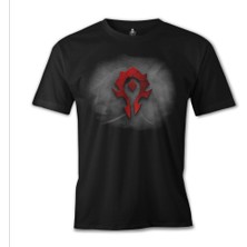 World Of Warcraft - Horde Logo Siyah Erkek Tshirt