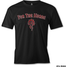 World Of Warcraft - For The Horde Siyah Erkek Tshirt