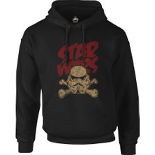 Star Wars - Stormtrooper Siyah Erkek Fermuarsız Kapşonlu