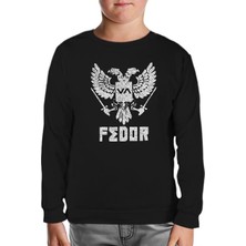 Fedor - Logo Siyah Çocuk Sweatshirt