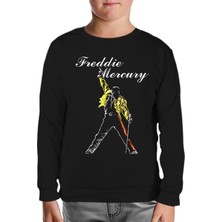 Freddie Mercury - King Of Queen Siyah Çocuk Sweatshirt