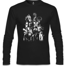 Anime Heros Siyah Erkek Sweatshirt
