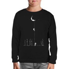 Space - Bond Siyah Çocuk Sweatshirt