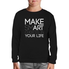 Yazı - Smart Siyah Çocuk Sweatshirt