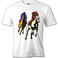 At 9 Beyaz Erkek Tshirt