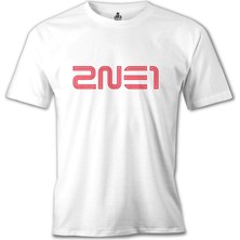 2ne1 - Logo  Beyaz Erkek Tshirt