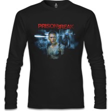 Prison Break - Night Break Siyah Erkek Sweatshirt