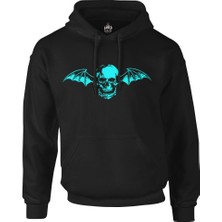 Avenged Sevenfold - Skull Logo Siyah Erkek Fermuarsız Kapşonlu