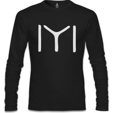 Türk Kayı Boyu - Logo Siyah Erkek Sweatshirt