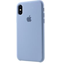 Hello-U Apple iPhone Xs Için Ipeksi Dokulu Silikon Telefon Kılıfı - Açık Mavi (Yurt Dışından)