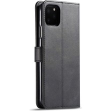 Lc.İmeeke Apple iPhone 11 Pro Için Pu Deri Cüzdan Tasarımlı Kılıf - Siyah (Yurt Dışından)