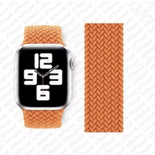 Bonjux Apple Watch Uyumlu 5 42 mm Örgü Solo Loop Kordon Kayış Large: 16 cm