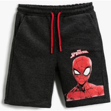 Koton Spiderman Lisanslı Baskılı Şort Beli Bağcıklı Erkek Çocuk İçin Hafif Kumaş Özelliği