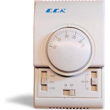 E.C.A Eca FCBY21 Elektro-Mekanik Fancoil Termostatı - Fan Coil Kumandası (2 Borulu Fancoile Uygundur) FCBY21