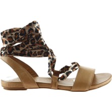 Bueno Shoes Bej Deri 01 WJ1111 Kdn Sndlt