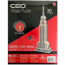 Ceo Ahşap Puzzle 34 Parça Empire State Binası