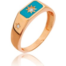 Apelda Mavi Şimşek Yüzük