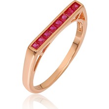 Apelda Pembe Golders Yüzük