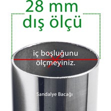 Aska Sandalye Profil Ayak Pabucu Ayak Tapa Takozu Dış 28 Mm (20 Adet)